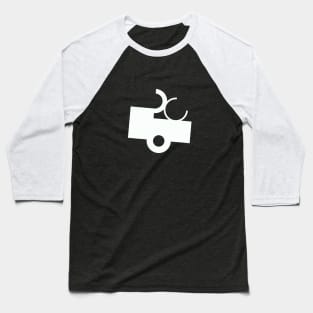 Black and White Contraption Q2N Baseball T-Shirt